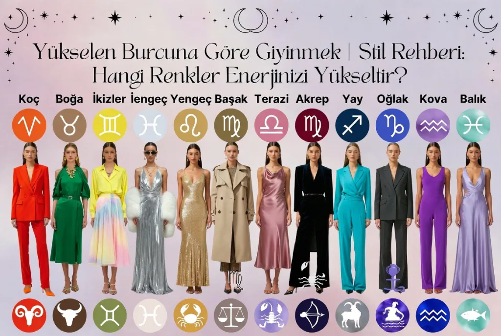 Yükselen Burcuna Göre Giyinmek | Stil Rehberi: Hangi Renkler Enerjinizi Yükseltir?